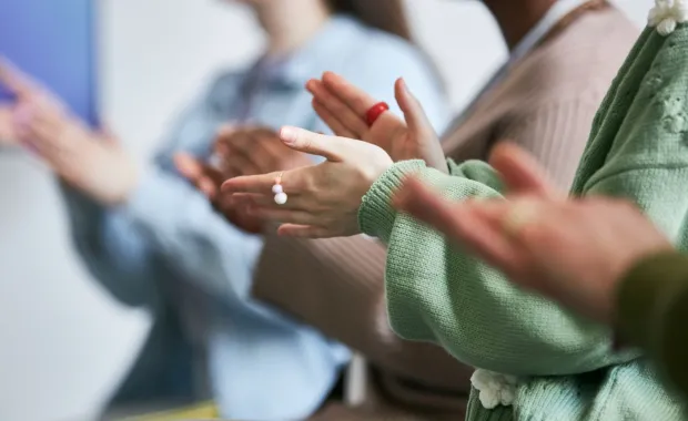 People applauding