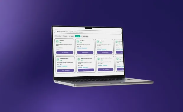 Cyber laptop user interface