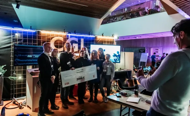 The winning team of CGI Junction challenge 2019.
