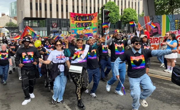 CGI Partner Gareth Hewson and members of LGBT Journey Group