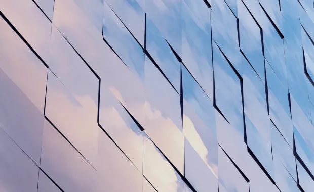 glassing reflecting off a buildings glass