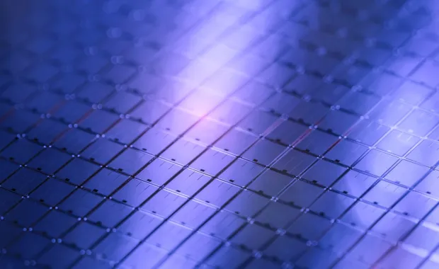 Abstract metallic grid design