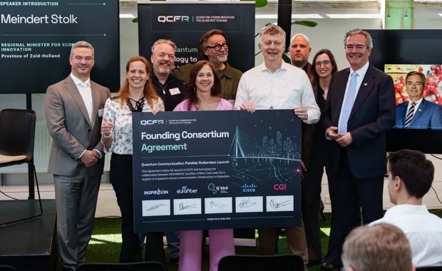 CGI helpt Quantum Communication Fieldlab Rotterdam de stap zetten van innovatie naar implementatie