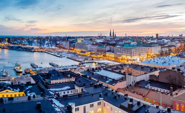 Helsinki aereal view