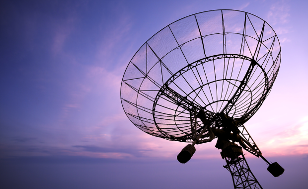 satellite communications dish
