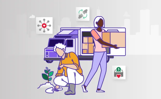 Illustration de bénévolat