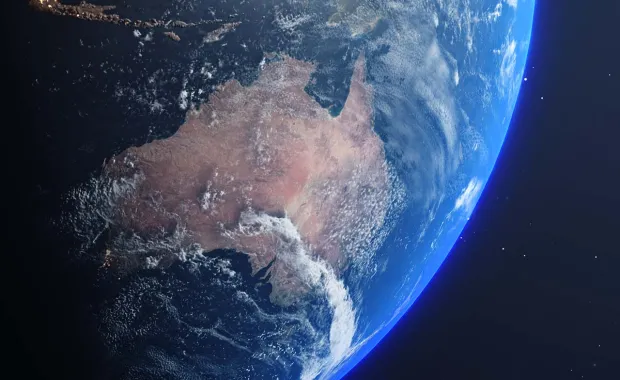 Image of Australia from space 