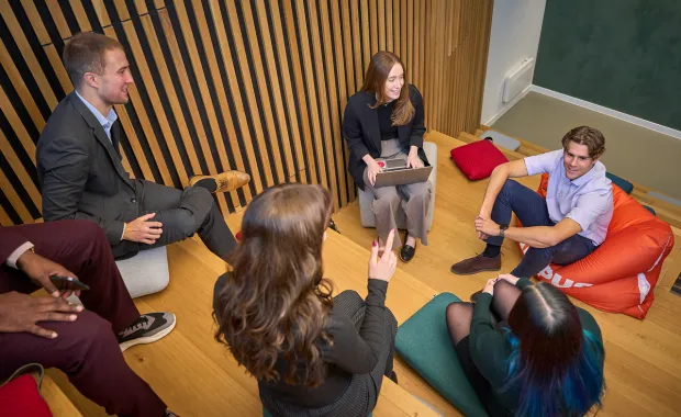 Careers Close up of young woman laughing