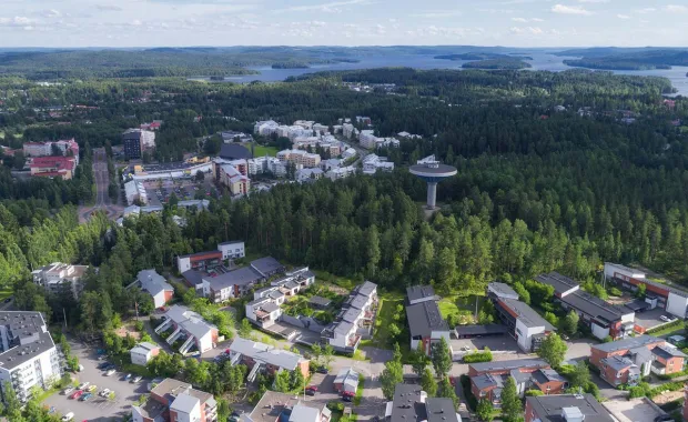 Aerial view of Vue aérienne de Jyväskylä, Finland