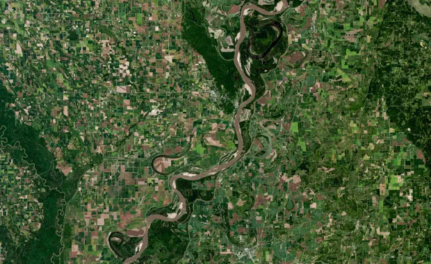 Landsat imagery of rural area
