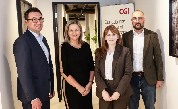 CGI welcome Economy Minister, Dr Caoimhe Archibald MLA, to its Belfast Centre of Excellence