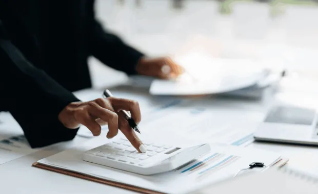 person auditing finance
