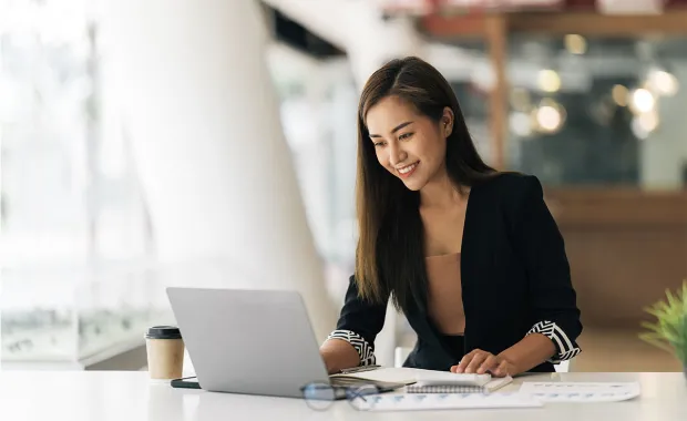 Professional woman working