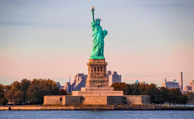 Statue of Liberty on Liberty Island, NY