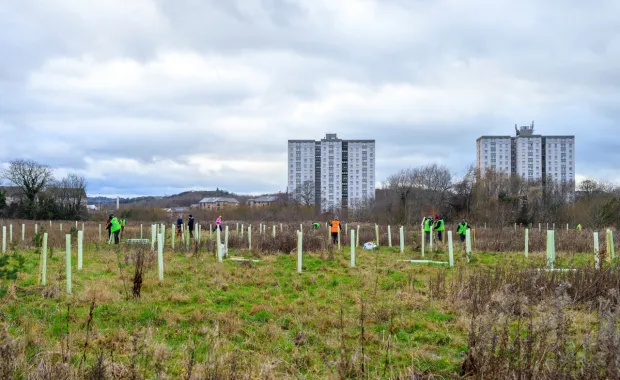 CGI and local authority volunteers plant trees in Edinburgh