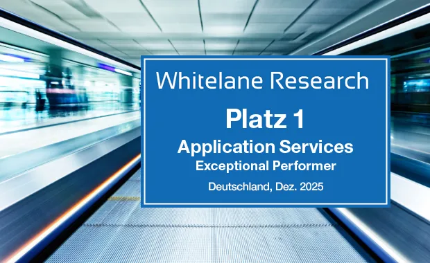 Whitelane Research, Platz 1, Application Services, Exceptional Performer, Deutschland 2025