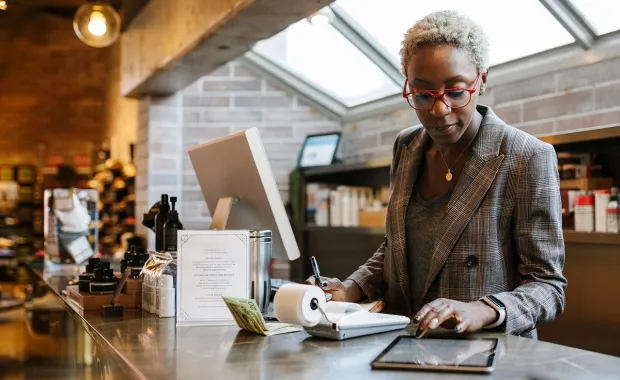 Digitale Payment-Lösung im täglichen Einsatz in einem gastronomischen Betrieb in Europa