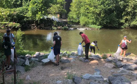 Cleaning up James River