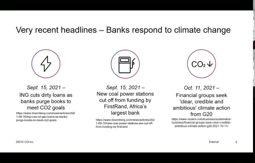 Global bankers may hold the key to climate change