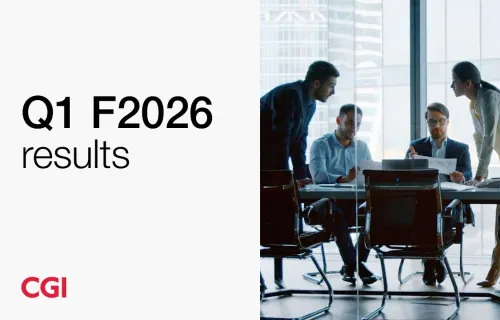 CGI reports results for the first quarter of fiscal 2026