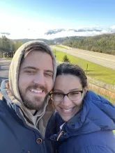 Alex Checkik with his wife