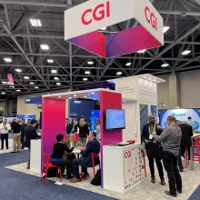 cgi_at_dtech2025 CGI booth at DTECH 2025
