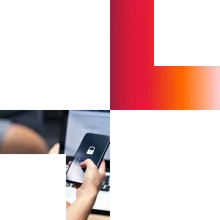 Mobile device with lock icon