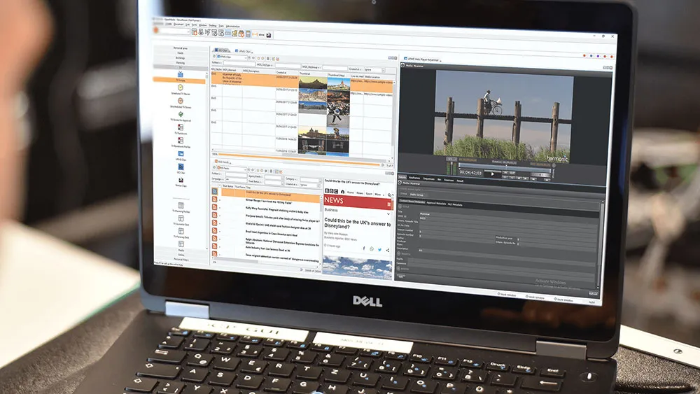 Newsroom Solutions von CGI am Laptop im Einsatz