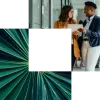 Cornerstone image showing palm leaf and AI consultants