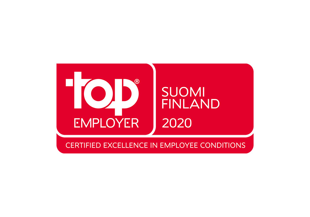 Top Employer 2020 -sertifikaatti