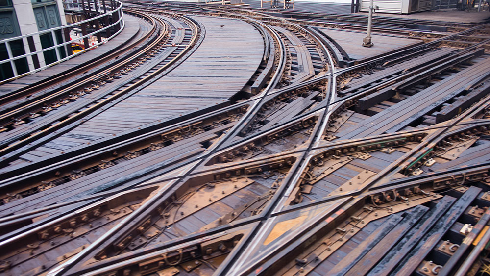 Improving railroad track visibility