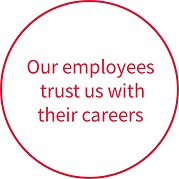 Our employees trust us with their careers