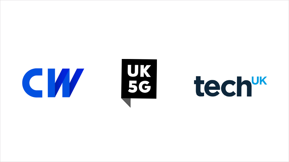 Cambridge Wireless, UK5G and TechUK logos