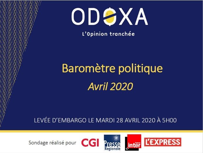 Barometre politique avril ODOXA-CGI
