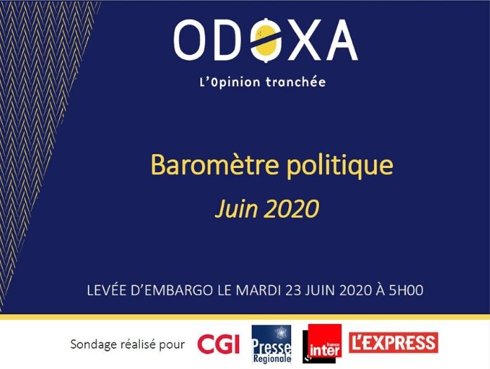 Barometre politique juin ODOXA-CGI
