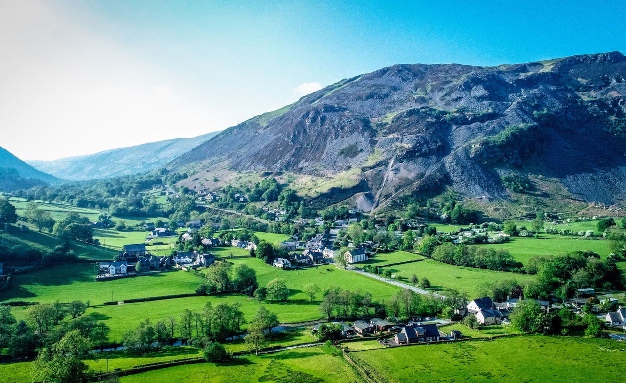 Welsh valley rural landscape
