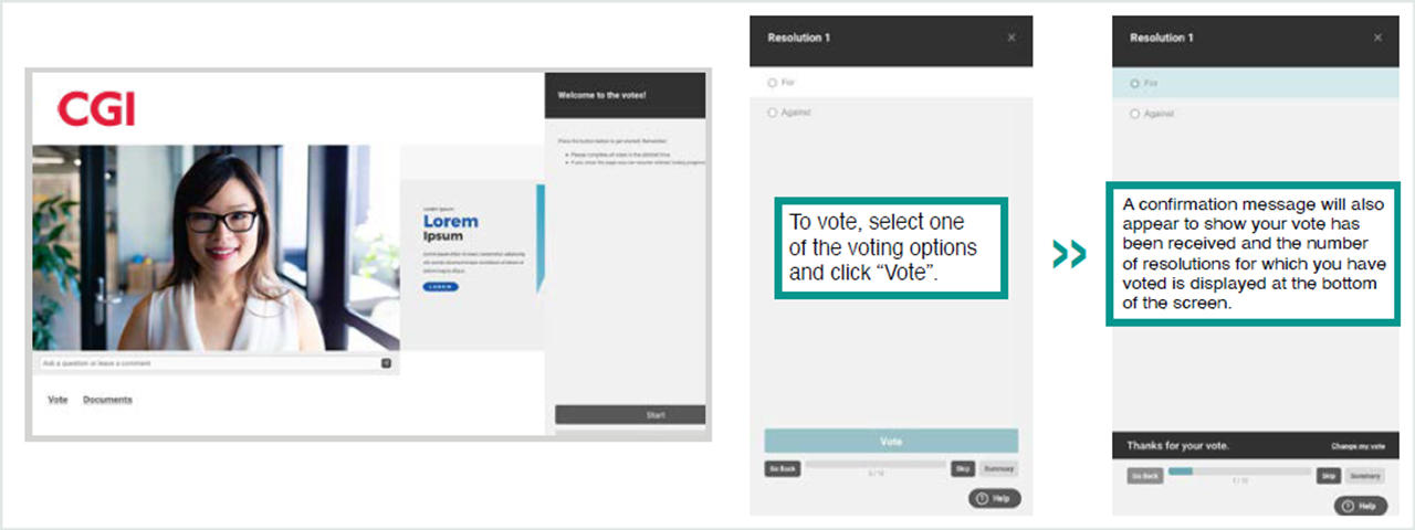 Welcome to the votes! Welcome to the votes!