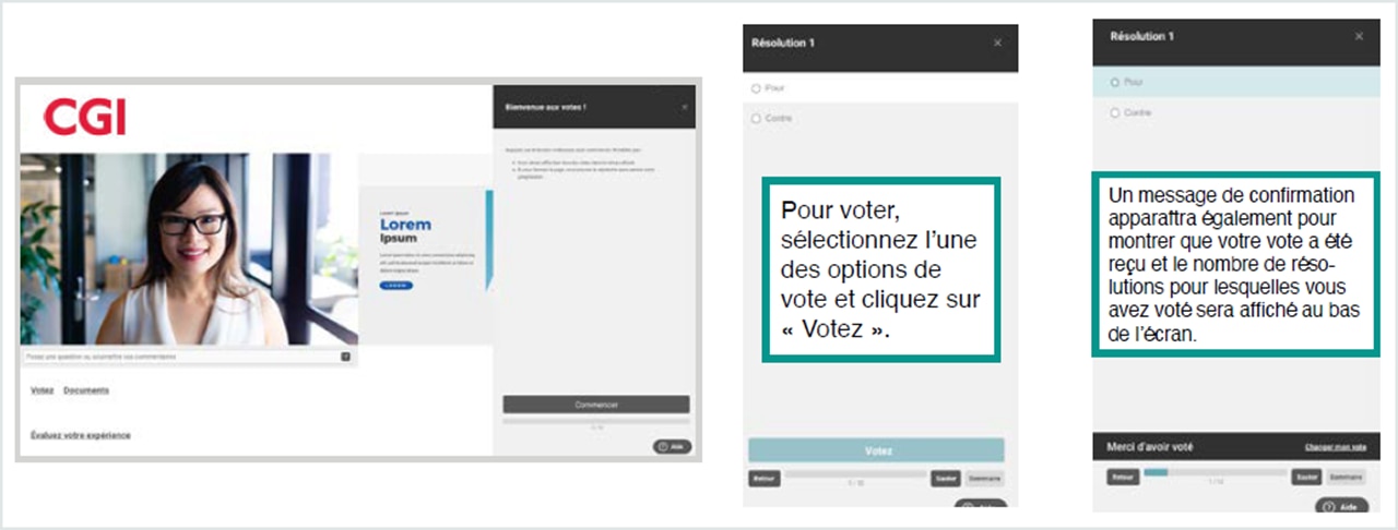 Bienvenue aux votes!
