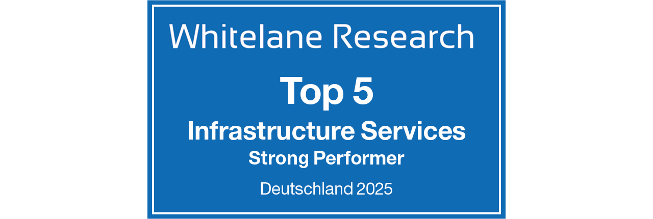 Whitelane Research Top 5 2025 Signet 3-0 Whitelane Research, Top 5, Infrastructure Serivces, Strong Performer, Deutschland 2025