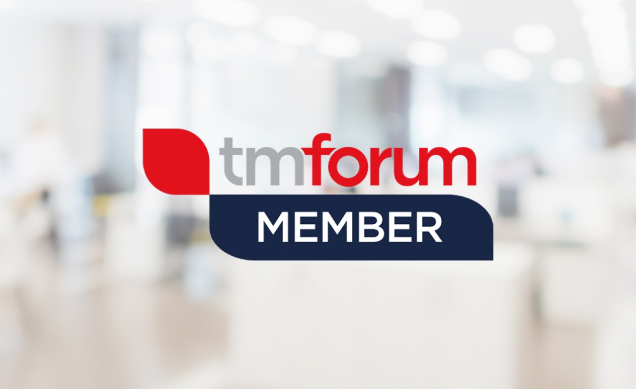 TMForum logo on office background TMForum logo on office background