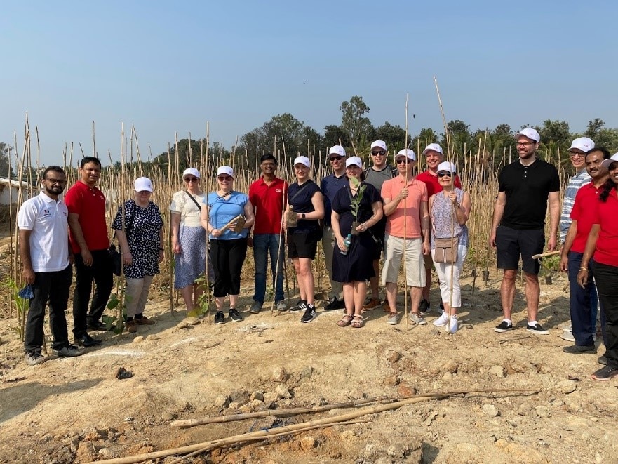 CGI professionals gathered for an environment activity where 60 saplings were planted at Somasundarapalya Lake in Bangalore