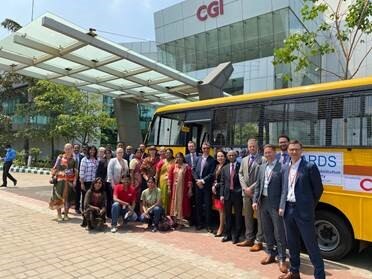 CGI and OP flagged off a customized school bus