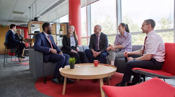 A group of professionals on discussion