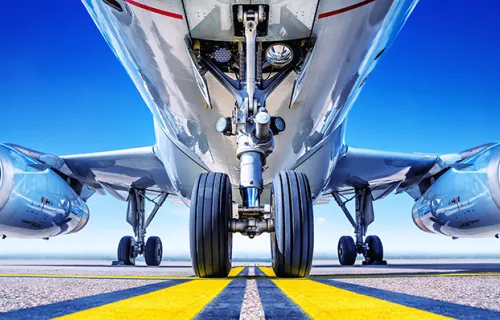 underbelly of an airplane