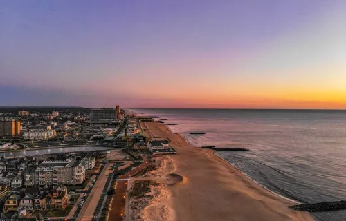 Aerial view of Asbury Park, New Jersey