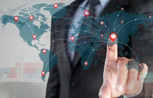 manufacturing-world-map-businessman-network