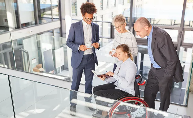 IT consultants in modern office