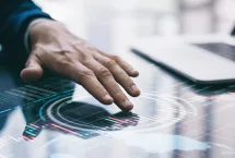 person using data visualization tool
